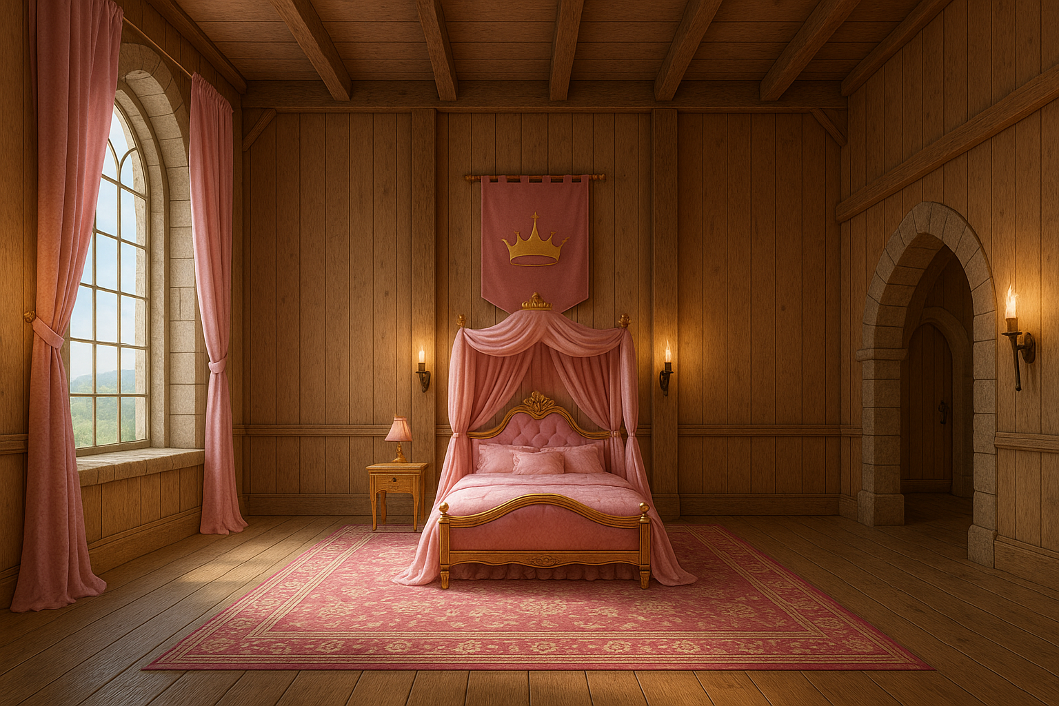 Intérieur palais fille